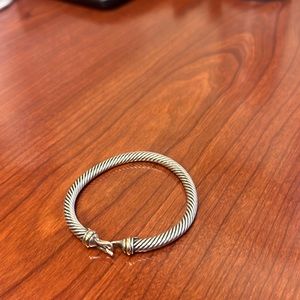 David Yurman Buckle classic cable bracelet 18K